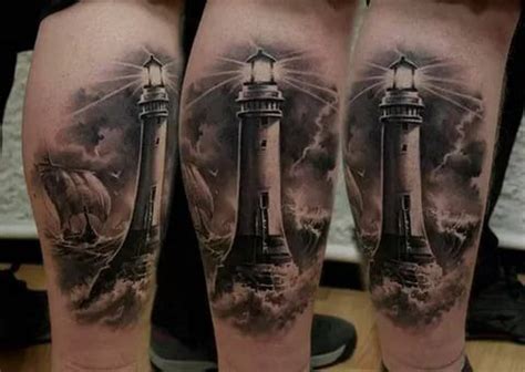 Pin by Lizia on Маяк Lighthouse tattoo Nautical tattoo Inner bicep