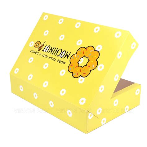 Custom Printing Box Package Foldable Mochinut Mochi Donut Pink Boxes