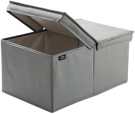 Caja De Almacenamiento Plegable Con Tapas Y Asas Cesta De