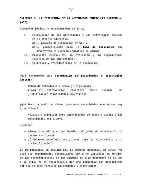 DOCX CAPITULO 5 LA ESTRUCTURA DE LA ADECUACIÓN CURRICULAR INDIVIDUAL