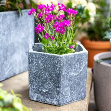 Slate Light Grey Trough Garden Pots Planters Apta