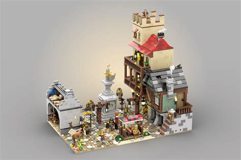 I designed a Modular Medieval Village! : r/lego