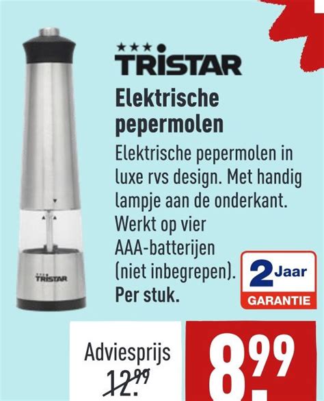 TRİSTAR Elektrische pepermolen aanbieding bij ALDI