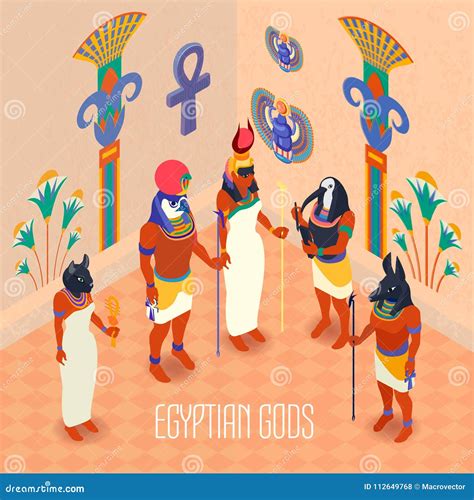 Isometric Egypt Illustration Stock Vector Illustration Of Mythology