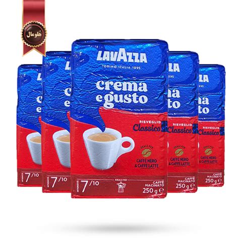 5 عدد پودر قهوه لاوازا Lavazza مدل کرما اِ گاستو موکاپات کلاسیک Crema E