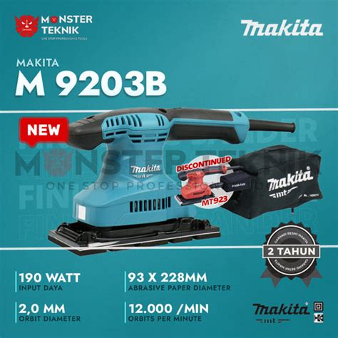 Jual Mesin Amplas Makita M 9203B Finishing Sander 93 X 228mm 190Watt