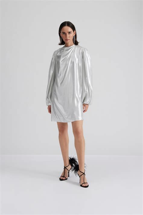 Nala Mini Dress Silver MINI DRESSES Malina