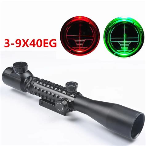 Tactical 3 9X40 EG Red Green Illuminated Optics Sniper Rangefinder