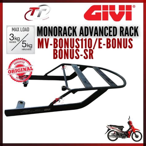 Sym E Bonus Bonus Sr Ebonus Givi Mv Monorack Monotech Mono Rack