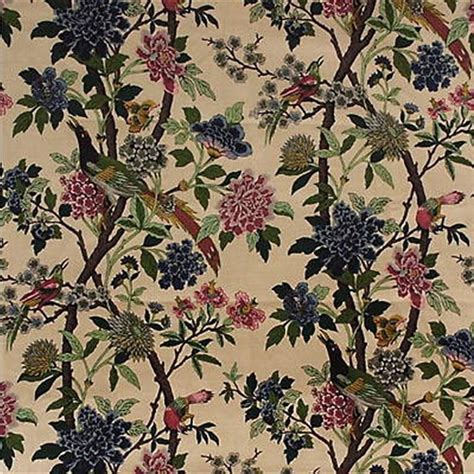 LEE JOFA KRAVET Tree Of Life Floral Birds Linen Fabric 10 Etsy