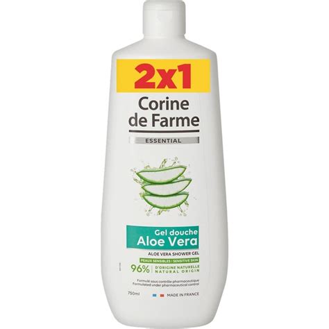 Essential Gel De Ducha Aloe Vera Para Pieles Sensibles Frasco 750 Ml