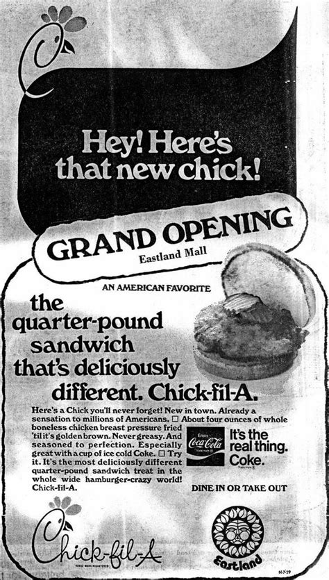 Chick Fil A Ads 1970s R Vintageads