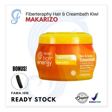 Jual Makarizo Hair Energy Fibertherapy Hair Scalp Creambath Kiwi