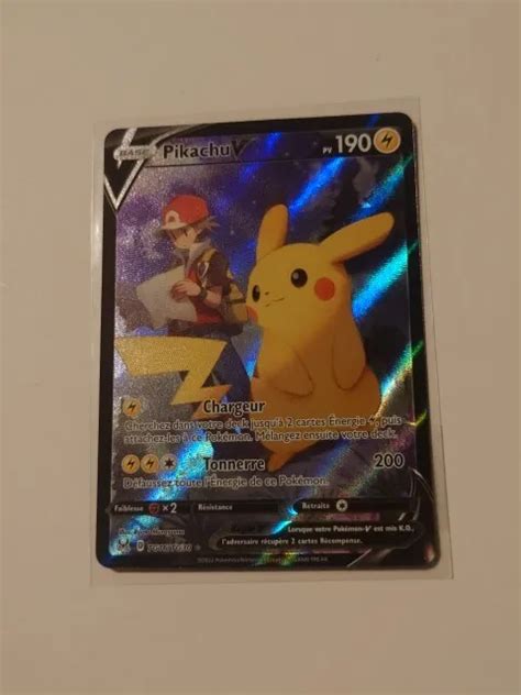 Carte Pok Mon Pikachu V Tg Tg Eb Origine Perdue Eur