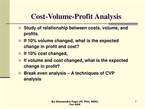 Ppt Cost Volume Profit Analysis Powerpoint Presentation Free Download Id 754120