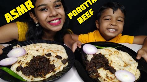 Kerala Style Porotta And Beef Roast Asmr Malayalam Mallu Asmr