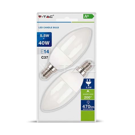 Lampadine Led E C W Smd Candela Luce Naturale K Pz V Tac