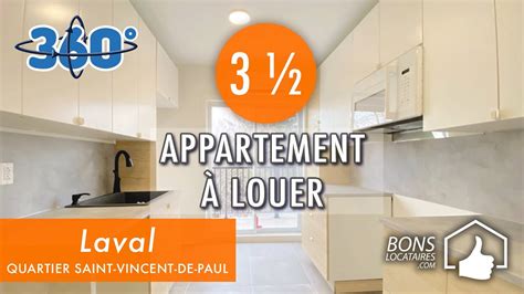 Appartement condo à louer Visite virtuelle Apartment Tour Laval 3