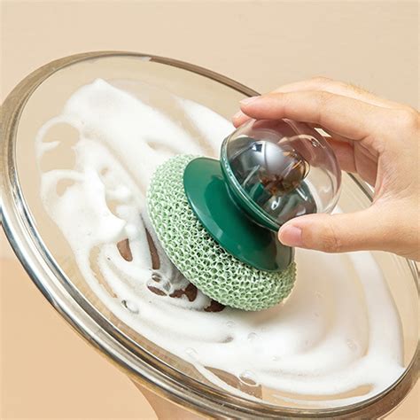 Jiiey Cleaning Balls,Cleaning Ball,Fiber Pot Brush Non Stick Oil Multi