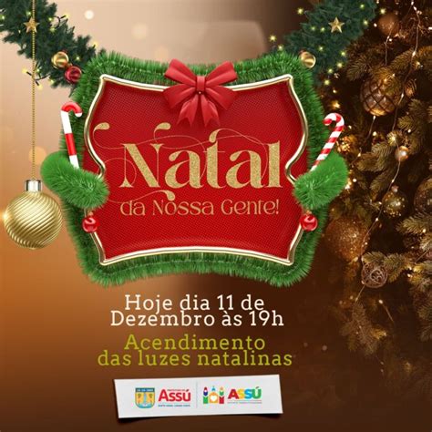 Hoje às 19h o acendimento das luzes de Natal na Praça São João