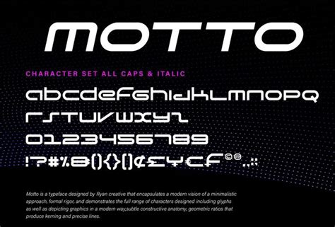 Motto Font Family · 1001 Fonts | Futuristic fonts, Typography design ...