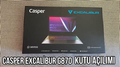 CASPER EXCALİBUR G870 KUTU AÇILIMI YENİ OYUNCU BİLGİSAYARIM 29 000 TL