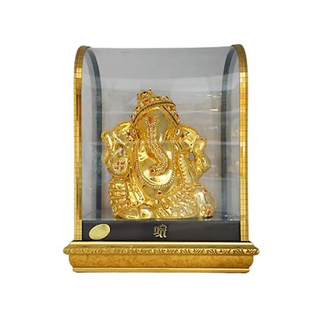 Ganesh Idol For Car Dashboard Lord Ganesh Idol In Glass Box Ganesh