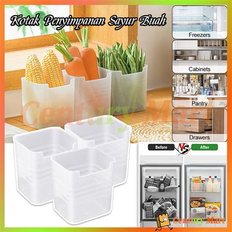 Jual Kontainer Makanan Kulkas Sayur Buah Kulkas Serbaguna Storage Box