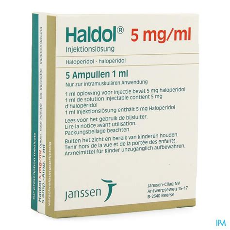 Haldol Amp 5 X 5 Mg1 Ml Apotheek Thiels