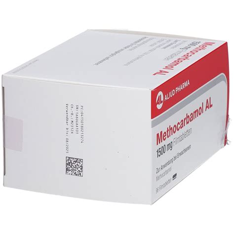 METHOCARBAMOL AL 1500 Mg Filmtabletten 96 St Mit Dem E Rezept Kaufen