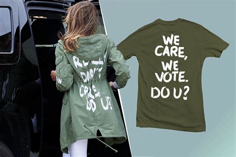 How Melania Trump’s Jacket Inadvertently Raised Money For Democrats ...