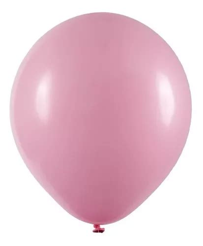 Balão Redondo Profissional Liso Cores 16 40cm 12 Un Cor Rosa