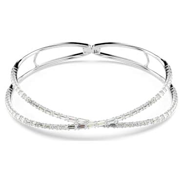 Hyperbola Choker Infinity White Rhodium Plated Swarovski