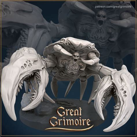 Crab Display Piece Rpg And Tabletop Miniatures Gaming Resin Etsy
