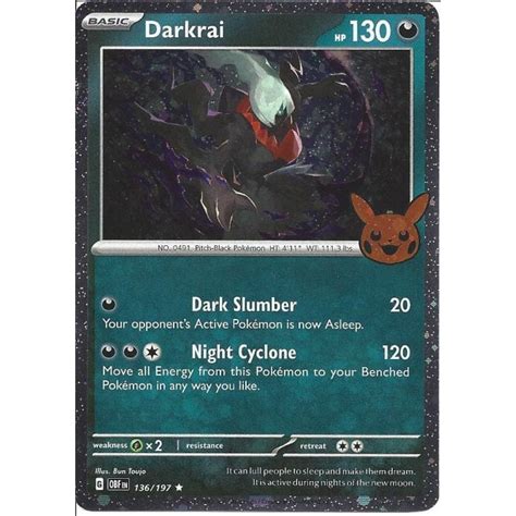 Pokemon Trading Card Game Darkrai Rare Holo Card Pokemon