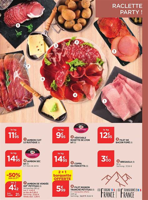 Promo Jambon Cuit Le Rustique Jambon Sec Bi Jambon De Vend E Igp