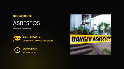 Asbestos Awareness Training Hseelements