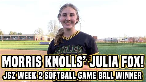 Morris Knolls Julia Fox Wins Jsz Week Softball Game Ball Youtube