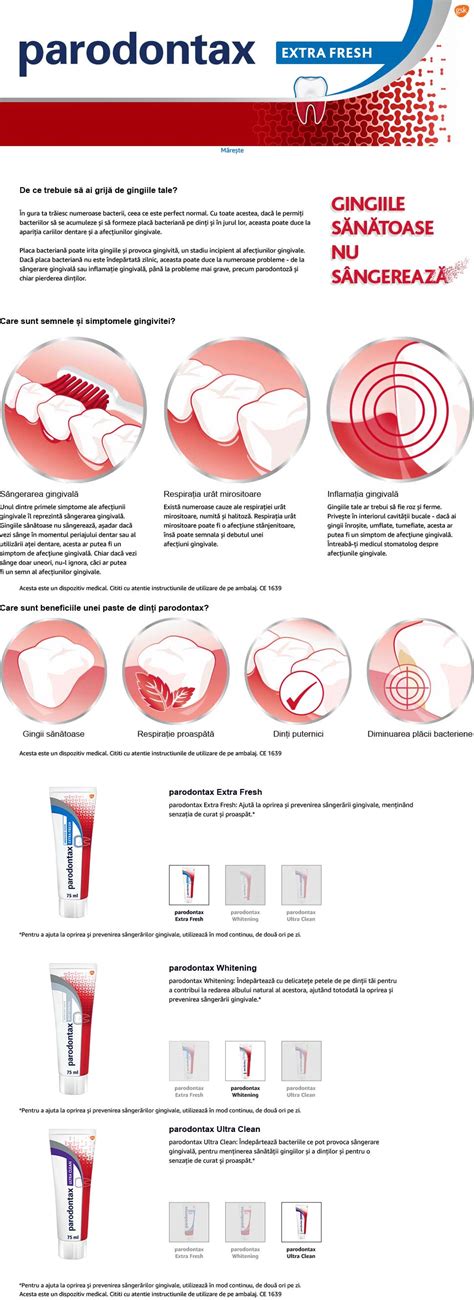 Fisa Produs Pasta De Dinti Ultra Clean Parodontax Ml G Farmacia