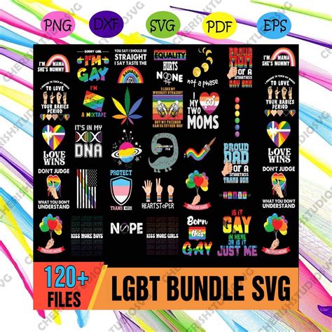 Lgbt Bundle Svg Gay Rainbow Gay Flag Svg Proud Ally Svg Proud Dad Svg