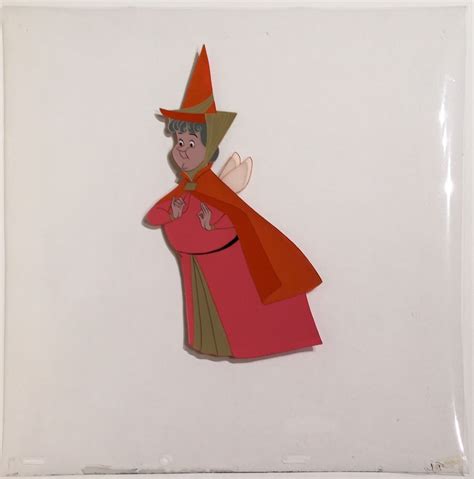 Original Production Animation Cels Of Flora Fauna And Merryweather