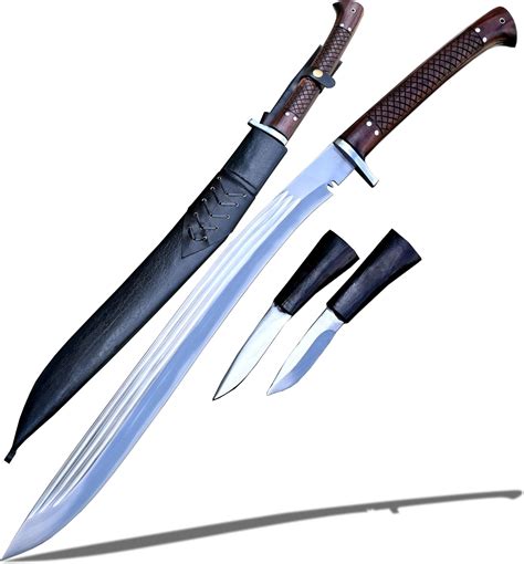 Two-Handed Kukri Knife For Heavy-Duty Cutting Tasks With A Guard - Swordis