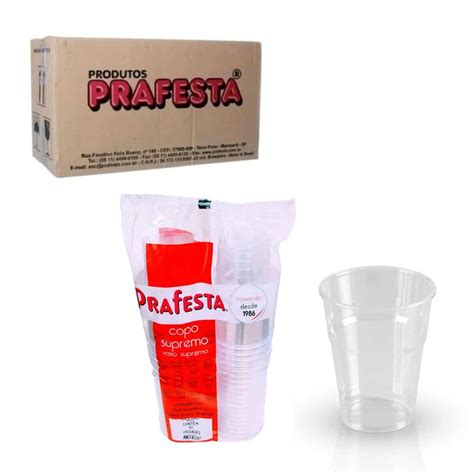 COPO PP 400ML SUPREMO CRISTAL CX 20X30 PRAFESTA Brasão Embalagens