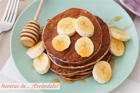 Pancakes O Hot Cakes De Banana O Pl Tano Sabrosos R Pidos Y F Ciles