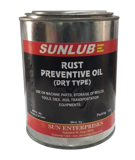 Yellow Sunlube Rust Preventive Oil Grade Industrial At Rs Bottle