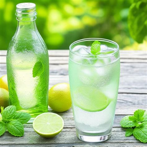 Premium Ai Image Lemon Mint Infused Water Recipe