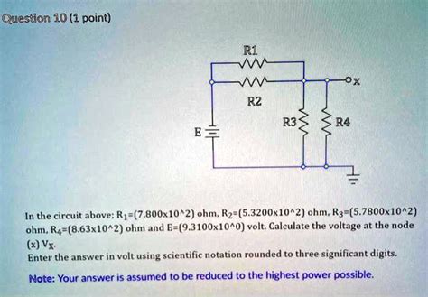 SOLVED Question 10 1 Point RZ R3 In The Circuit Above Rp 7 800x10