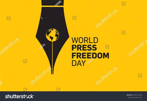 World Press Freedom Day Concept Vector Stock Vector Royalty Free