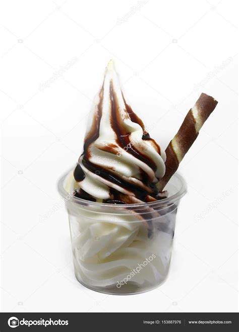 Vanilla Soft Serve Ice Cream In A Cup