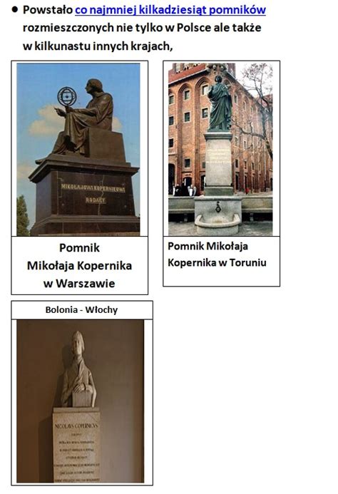 Mikołaj Kopernik sławny polski astronom Szkoła Podstawowa nr 1 im